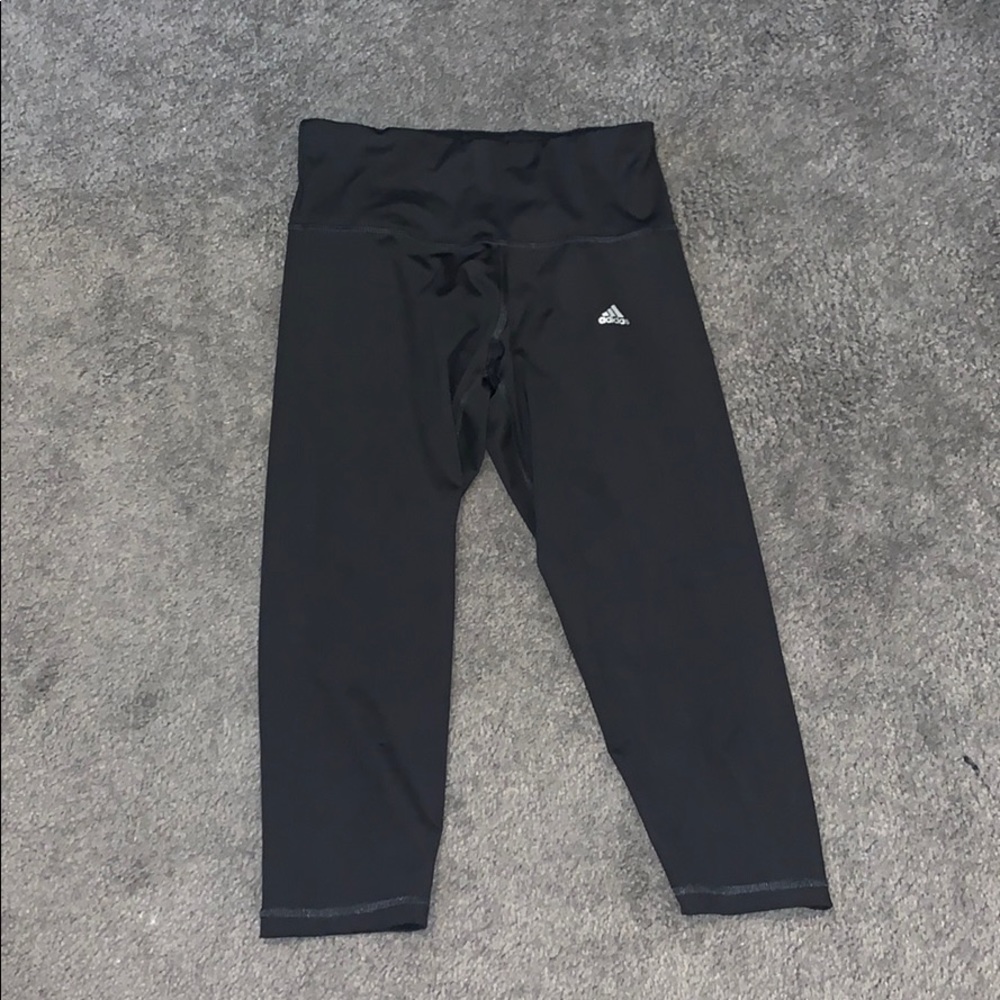 Adidas Black Cropped Leggings